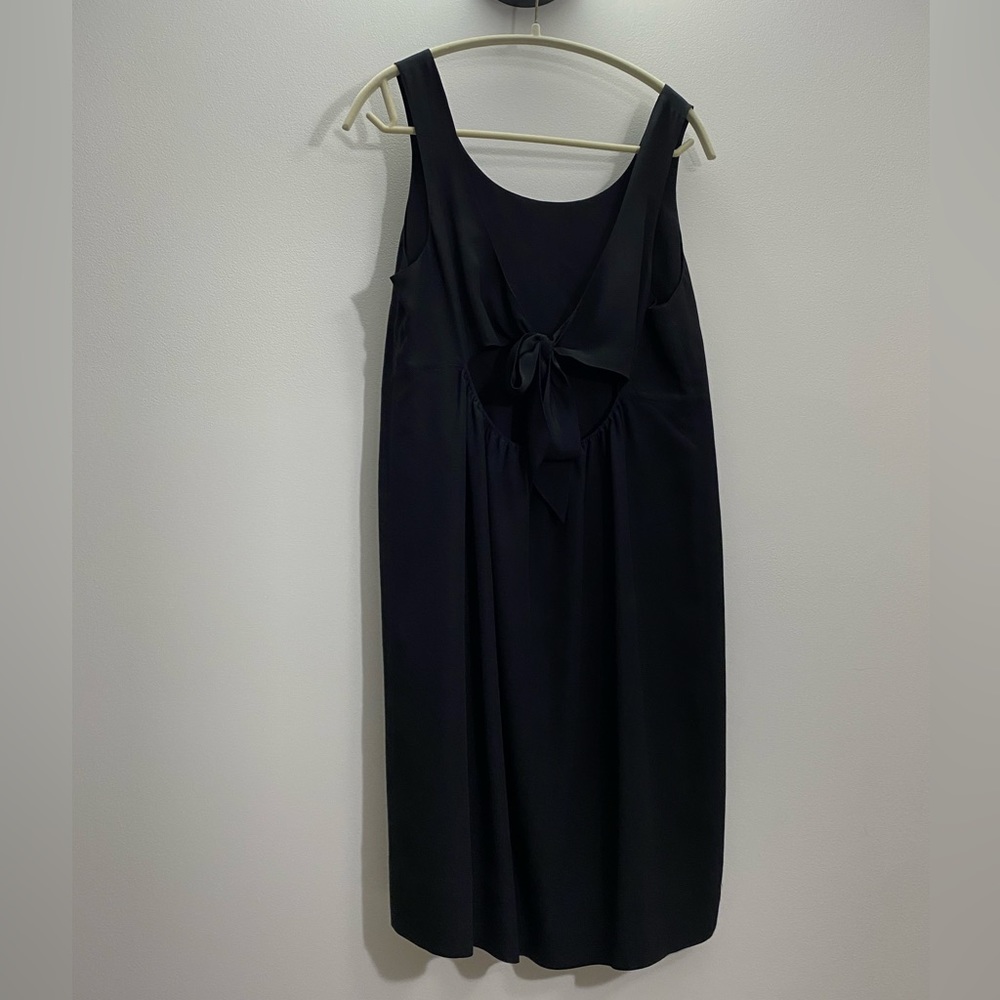 100% Silk Tie-back Madewell Dress Size Medium - Picture 2 of 5